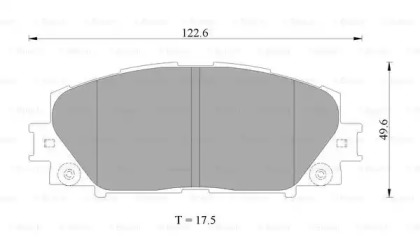 Комплект тормозных колодок (BOSCH: 0 986 AB2 403)