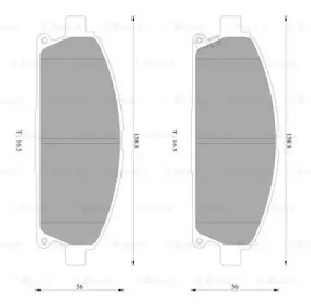 Комплект тормозных колодок (BOSCH: 0 986 AB2 423)