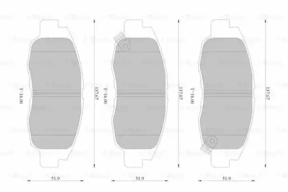 Комплект тормозных колодок (BOSCH: 0 986 AB2 523)