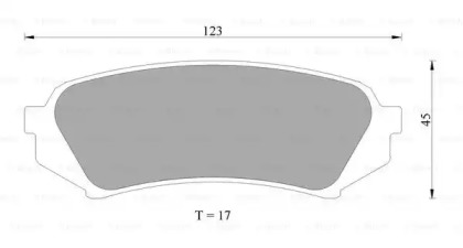 Комплект тормозных колодок (BOSCH: 0 986 AB2 606)