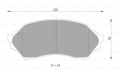 Комплект тормозных колодок (BOSCH: 0 986 AB2 653)