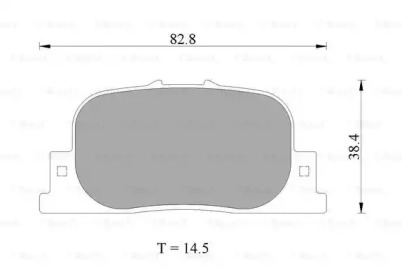 Комплект тормозных колодок (BOSCH: 0 986 AB2 654)