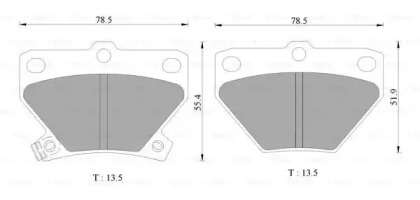 Комплект тормозных колодок (BOSCH: 0 986 AB2 670)