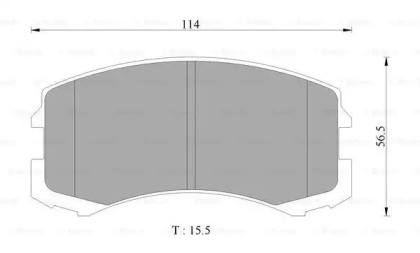 Комплект тормозных колодок (BOSCH: 0 986 AB2 752)