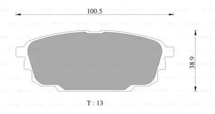 Комплект тормозных колодок (BOSCH: 0 986 AB2 753)