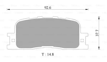 Комплект тормозных колодок (BOSCH: 0 986 AB2 774)