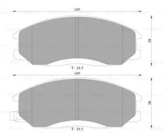 Комплект тормозных колодок (BOSCH: 0 986 AB3 033)