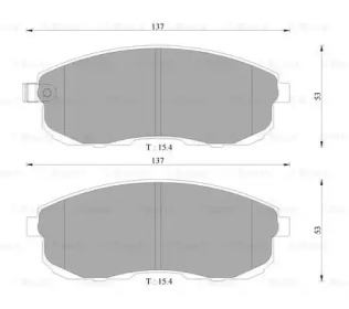 Комплект тормозных колодок (BOSCH: 0 986 AB3 063)