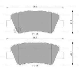 Комплект тормозных колодок (BOSCH: 0 986 AB3 133)