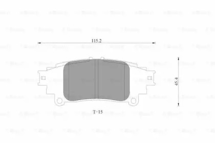 Комплект тормозных колодок (BOSCH: 0 986 AB3 531)