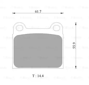 Комплект тормозных колодок (BOSCH: 0 986 AB4 419)