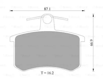 Комплект тормозных колодок (BOSCH: 0 986 AB4 423)