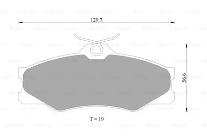 Комплект тормозных колодок (BOSCH: 0 986 AB4 431)