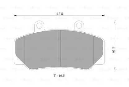 Комплект тормозных колодок (BOSCH: 0 986 AB4 434)