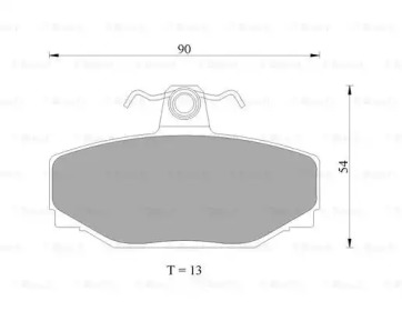 Комплект тормозных колодок (BOSCH: 0 986 AB4 435)