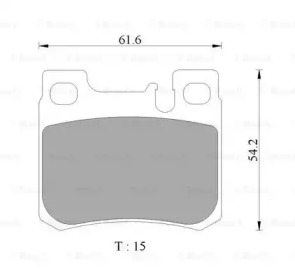 Комплект тормозных колодок (BOSCH: 0 986 AB4 444)