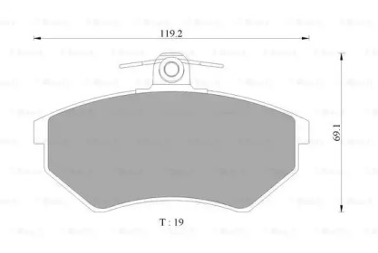 Комплект тормозных колодок (BOSCH: 0 986 AB4 445)