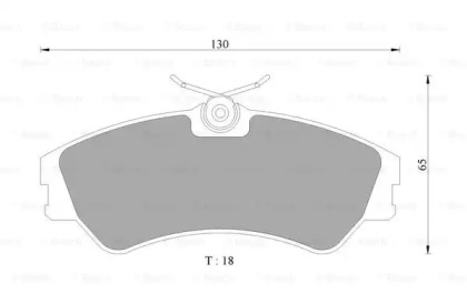 Комплект тормозных колодок (BOSCH: 0 986 AB4 446)