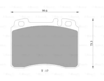 Комплект тормозных колодок (BOSCH: 0 986 AB4 447)