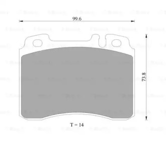 Комплект тормозных колодок (BOSCH: 0 986 AB4 469)