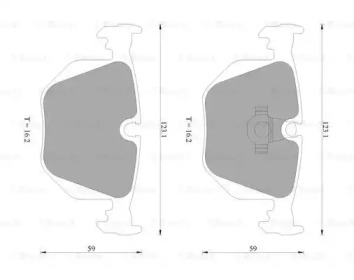 Комплект тормозных колодок (BOSCH: 0 986 AB4 472)