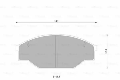 Комплект тормозных колодок (BOSCH: 0 986 AB4 499)