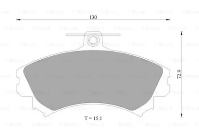 Комплект тормозных колодок (BOSCH: 0 986 AB4 551)