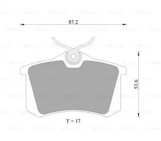 Комплект тормозных колодок (BOSCH: 0 986 AB4 564)