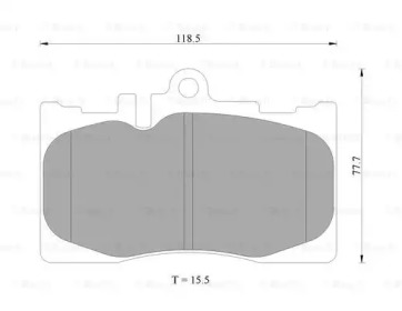 Комплект тормозных колодок (BOSCH: 0 986 AB4 568)