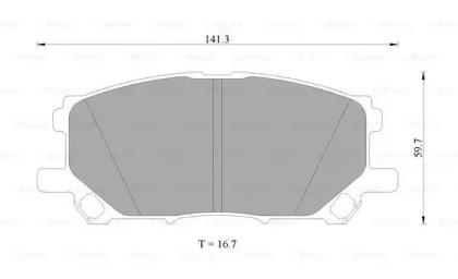 Комплект тормозных колодок (BOSCH: 0 986 AB4 574)