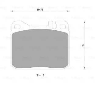 Комплект тормозных колодок (BOSCH: 0 986 AB4 687)