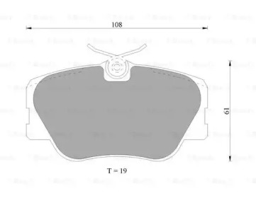 Комплект тормозных колодок (BOSCH: 0 986 AB4 690)