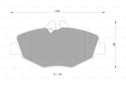 Комплект тормозных колодок (BOSCH: 0 986 AB4 978)