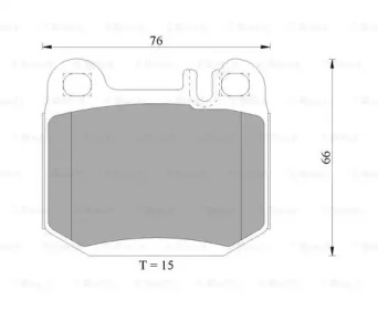 Комплект тормозных колодок (BOSCH: 0 986 AB4 981)