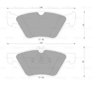 Комплект тормозных колодок (BOSCH: 0 986 AB4 992)