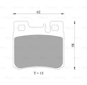 Комплект тормозных колодок (BOSCH: 0 986 AB4 994)