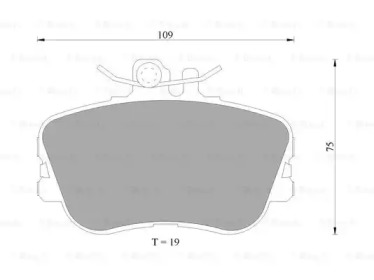 Комплект тормозных колодок (BOSCH: 0 986 AB4 996)