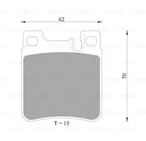 Комплект тормозных колодок (BOSCH: 0 986 AB4 999)