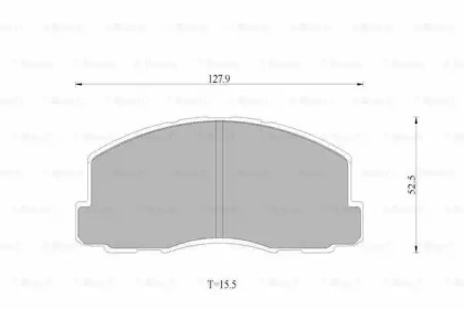 Комплект тормозных колодок (BOSCH: 0 986 AB9 003)