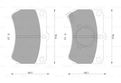 Комплект тормозных колодок (BOSCH: 0 986 AB9 006)