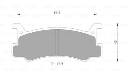 Комплект тормозных колодок (BOSCH: 0 986 AB9 007)