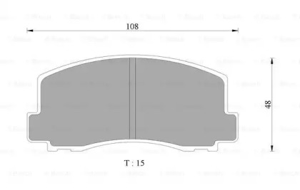 Комплект тормозных колодок (BOSCH: 0 986 AB9 017)