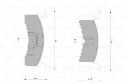 Комплект тормозных колодок (BOSCH: 0 986 AB9 018)