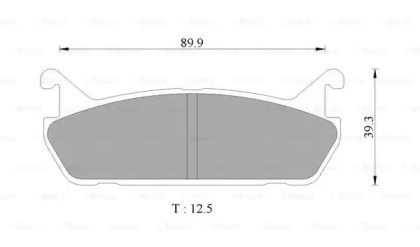 Комплект тормозных колодок (BOSCH: 0 986 AB9 041)