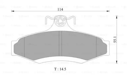 Комплект тормозных колодок (BOSCH: 0 986 AB9 047)