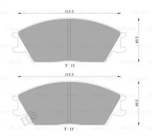 Комплект тормозных колодок (BOSCH: 0 986 AB9 059)