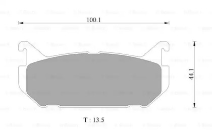 Комплект тормозных колодок (BOSCH: 0 986 AB9 060)