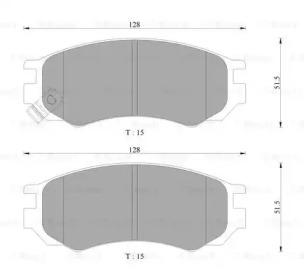 Комплект тормозных колодок (BOSCH: 0 986 AB9 068)