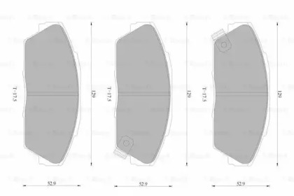 Комплект тормозных колодок (BOSCH: 0 986 AB9 097)