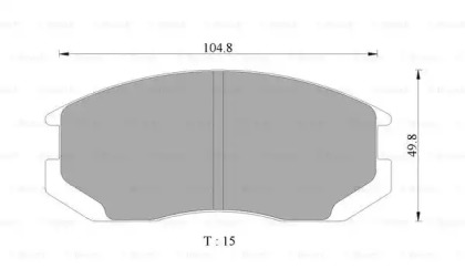 Комплект тормозных колодок (BOSCH: 0 986 AB9 101)